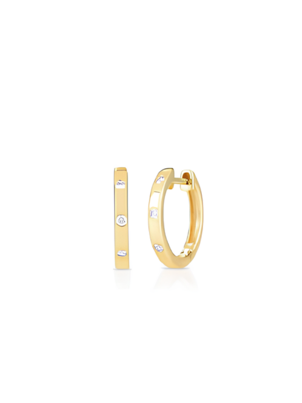 Orecchini Donna a Cerchio Liujo LJ2460 in Acciaio 316l Pvd Oro Giallo e Cristalli