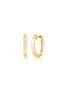 Orecchini Donna a Cerchio Liujo LJ2460 in Acciaio 316l Pvd Oro Giallo e Cristalli