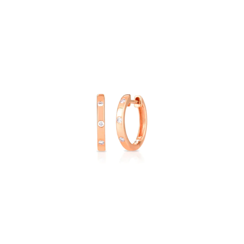 Orecchini Donna a Cerchio Liujo LJ2462 in Acciaio 316l Pvd Oro Rosa e Cristalli Orecchini Donna a Cerchio Liujo LJ2462 in Acciaio 316l Pvd Oro Rosa e Cristalli