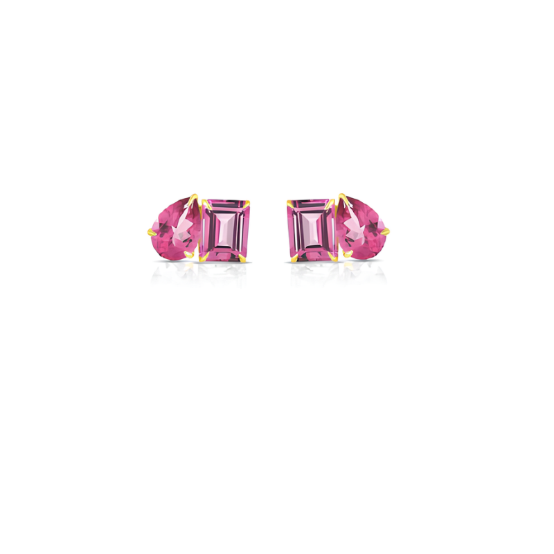 Orecchini Donna A Bottone Liujo LJ2558 in Acciaio Pvd Oro e Cristalli Viola Orecchini Donna A Bottone Liujo LJ2558 in Acciaio Pvd Oro e Cristalli Viola