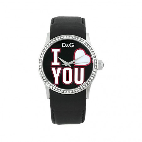 Orologio Solo Tempo Donna Dolce & Gabbana Peek A Boo DW0146 Cinturino Pelle Nero
