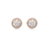 Orecchini Donna A Cerchio Liujo LJ2512 in Acciaio Pvd Oro Rosa e Cristalli Bianchi