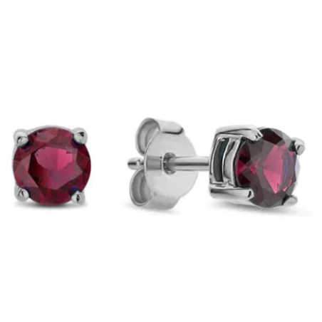 Orecchini Punto Luce Donna LiuJo Essential LJ2563 in Acciaio Silver Zircone Rosso