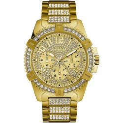 Orologio Cronografo Uomo Guess W0799G2 in Acciaio Colore Oro Con Cristalli