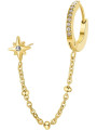 Brosway Orecchino Donna Con Simbolo Stella Chant BAH56 in Acciaio Pvd Oro Giallo