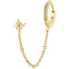Brosway Orecchino Donna Con Simbolo Stella Chant BAH56 in Acciaio Pvd Oro Giallo