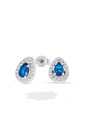 Orecchini Donna LiuJo a Goccia Essential LJ2278 in Acciaio Silver Zircone Blu
