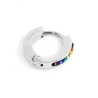Mono Orecchino Donna Marlù 2OR0058-RGB in Acciaio Silver Cerchio Multicolor