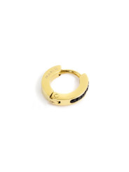 Mono Orecchino Marlù 2OR0058G-N in Acciaio PVd Oro Giallo CERCHIO 11MM