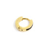 Mono Orecchino Marlù 2OR0058G-N in Acciaio PVd Oro Giallo CERCHIO 11MM