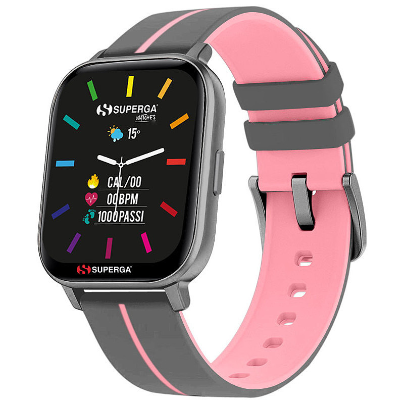 orologio da donna smartwatch in silicone colore grigio rosa orologio da donna smartwatch in silicone colore grigio rosa