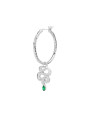 Mono Orecchino Donna Marlù Cerchio 33OR0028-V in Acciaio Silver e Serpente