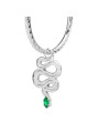 Mono Orecchino Donna Marlù Cerchio 33OR0028-V in Acciaio Silver e Serpente