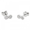 Orecchini Donna Marlù 18OR040 in Acciaio Silver Infinito