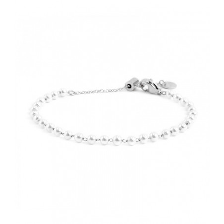 Bracciale Donna Marlù 2BR0086-W in Acciaio 316L Colore Argento con Perle