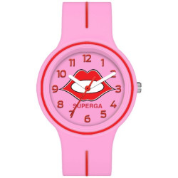 Orologio Bambina Superga Junior Kiss Solo Tempo STC136 in Silicone Rosa