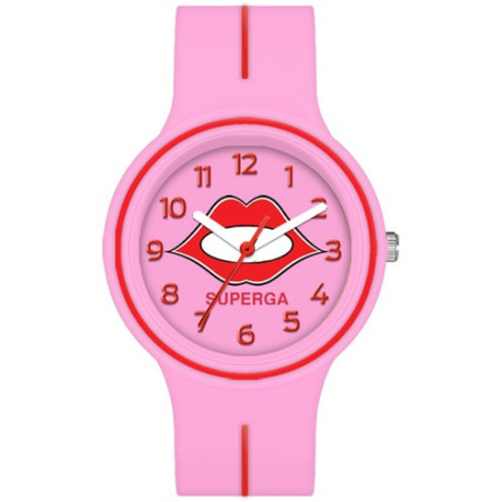 Orologio Bambina Superga Junior Kiss Solo Tempo STC136 in Silicone Rosa