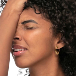 Mono Orecchino semicerchio Marlù Vision donna acciaio Oro catena grumetta e sfere 33OR0052G