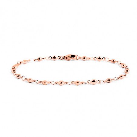 Bracciale Donna Marlù 2BR0060R in Acciaio 316L Colore Oro Rosa con Sfere