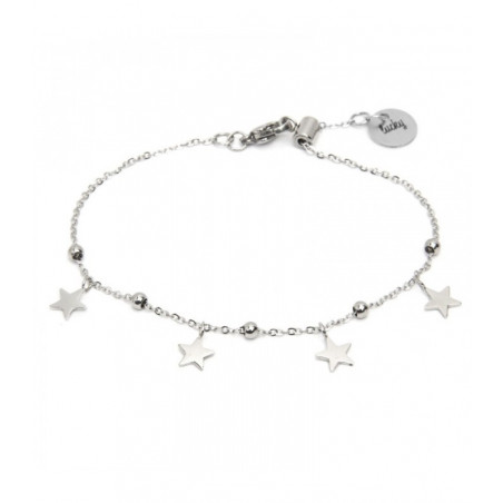 Bracciale Donna Marlù Time To 18BR126 in Acciaio 316L Colore Argento con Stelle