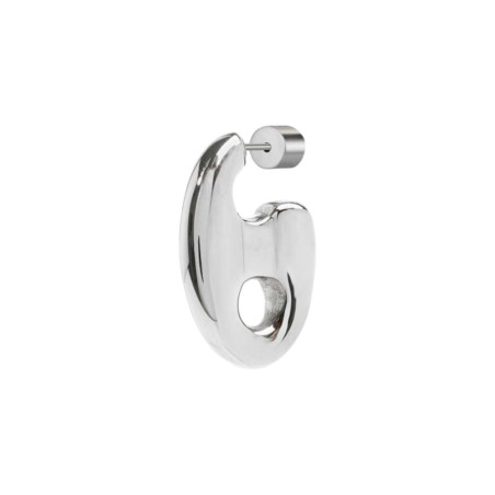 Orecchino semicerchio Marlù Vision donna acciaio con maglia marine 33OR0054