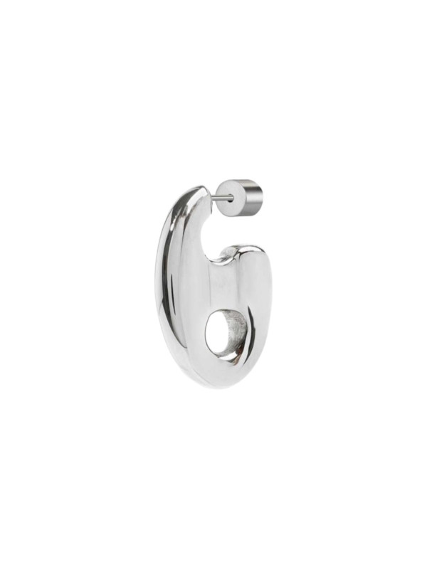 Orecchino semicerchio Marlù Vision donna acciaio con maglia marine 33OR0054