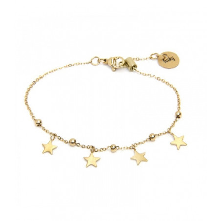 Bracciale Donna Marlù Time To 18BR126G in Acciaio 316L Colore Oro con Stelle