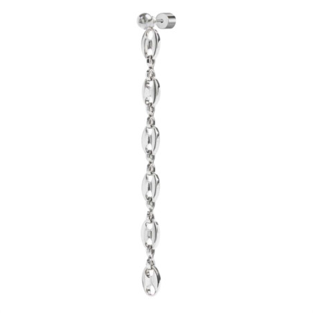Orecchino pendente Marlù Vision donna acciaio con sfera e catena marine 33OR0056
