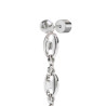 Orecchino pendente Marlù Vision donna acciaio con sfera e catena marine 33OR0056