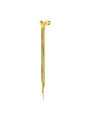 Orecchino pendente Marlù Vision donna acciaio dorato sfera e catena snake quadrata 33OR0057G
