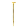 Orecchino pendente Marlù Vision donna acciaio dorato sfera e catena snake quadrata 33OR0057G