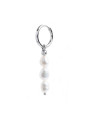 Orecchini Donna Marlù 13or023-w Acciaio Silver e Perle Bianche