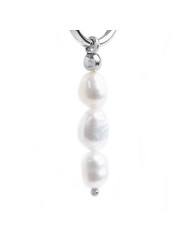 Orecchini Donna Marlù 13or023-w Acciaio Silver e Perle Bianche