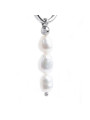 Orecchini Donna Marlù 13or023-w Acciaio Silver e Perle Bianche