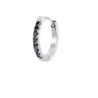 Mono Orecchino unisex Marlù 31OR0020-N a cerchio 1,6cm con zirconi