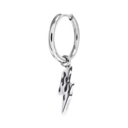 Mono Orecchino unisex Marlù 33OR0043 a cerchio con fulmine pendente