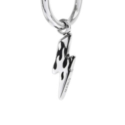 Mono Orecchino unisex Marlù 33OR0043 a cerchio con fulmine pendente