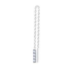 Mono Orecchino Donna Marlù 31OR0025-W pendente catena cutting cross e pendente con zirconi