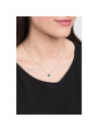 Girocollo Donna Comete GLB 1382 in Oro 18 Kt 750% Con Diamanti e Rubino Smeraldo