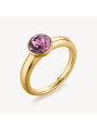Anello Donna Brosway Affinity BFF173A in Acciaio Pvd Oro Giallo Cristallo Viola