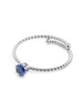 Anello Donna Marlù 18AN115B-S in Acciaio Silver con Cristallo Blu