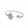 Anello Donna Marlù 18AN037-F in Acciaio Silver Coccinella con Cristalli
