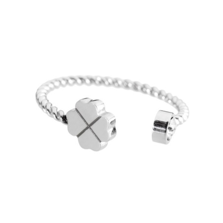 Anello Donna Marlù 18AN041-F Falange in Acciaio Silver Quadrifoglio
