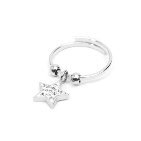 Anello in acciaio Silver 316L 18AN072 Marlù da donna con Stella