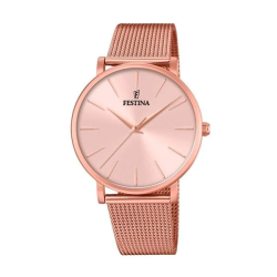 Orologio Solo Tempo Donna Festina Boyfriend F20477/1 in Acciaio Oro Rosa e Rosa