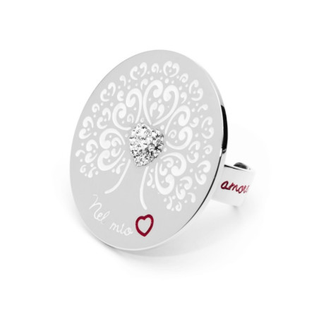 Anello Donna Marlù in acciaio Silver 15AN007-M Albero della Vita