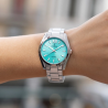 Orologio Solo Tempo Donna Festina Boyfriend F20622/D in Acciaio Silver e Azzurro