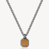 Collana Uomo Brosway Ink BIK128 in Acciaio Pvd Gun Con Pendente
