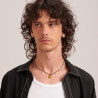 Collana Uomo Brosway Ink BIK128 in Acciaio Pvd Gun Con Pendente
