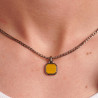 Collana Uomo Brosway Ink BIK128 in Acciaio Pvd Gun Con Pendente